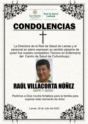 CONDOLENCIAS